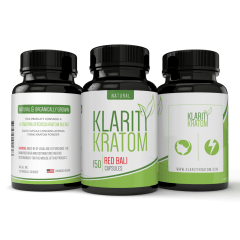 Klarity Kratom Red Bali 750MG Capsules 150CT