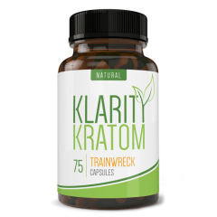 Klarity Kratom Trainwreck 750MG Capsules 75CT