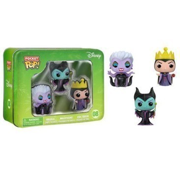 Funko Pocket Pop! Disney Villians Tin: Ursula, Evil Queen Maleficent