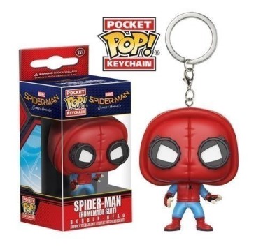 Funko Pop! Keychain: Spider-Man Homecoming- Spider-Man (Homemade suit)