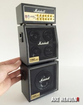 Marshall Full Stack Mini Amp & Classic Black Style Speaker Cabinets Replica
