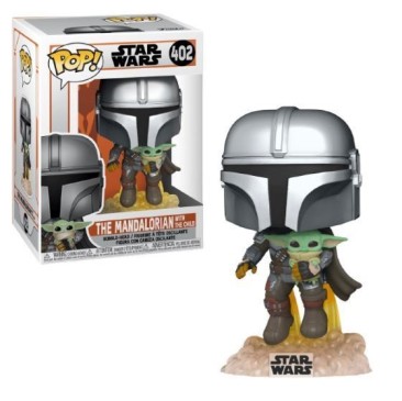 Funko Pop! Star Wars: The Mandalorian- The Mandalorian with The Child (Flying)