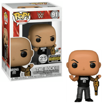 Funko Pop! WWE: The Rock w/ Championship Belt ( EE Exclusive)