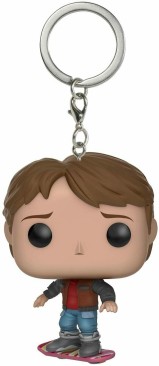 Funko Pocket Pop! Keychain: Back To the Future- Marty McFly on Hoverboard
