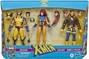 Marvel Legends X Men Series: Jean Grey, Marvel's Cyclops, Wolverine (3 pack)