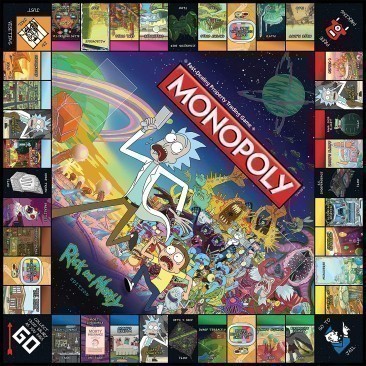 Rick and Morty Edition Monopoly Board Game