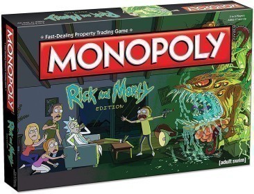 Rick and Morty Edition Monopoly Board Game