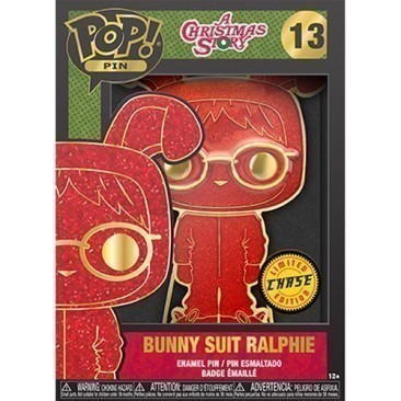 Funko Pop! Large Enamel Pin: A Christmas Story - Bunny Suit Ralphie (CHASE)