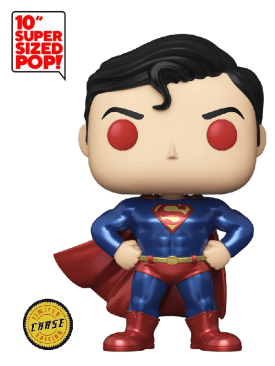 Funko Pop! Heroes: Metallic Superman (10Inch)- Chase