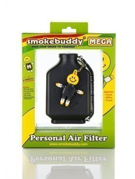 Black Smokebuddy Mega Personal Air Filter