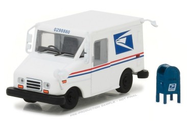 Greenlight Collectibles 1:64 Scale Hobby Exclusive - Postal Delivery USPS Truck with Mail Box Whi...
