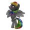 Funko Hikari: Glitter Noir Rainbow Dash Sofubi Figure